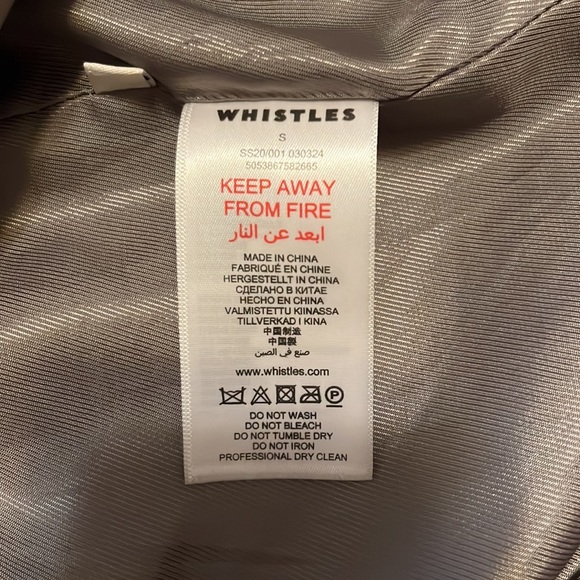 WHISTLES wool coat with belt - Picture 8 of 11